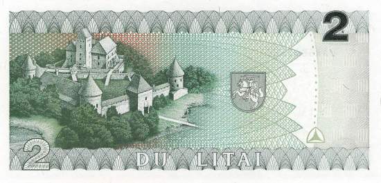 Litauen p54 2 Litai 1993 DAA